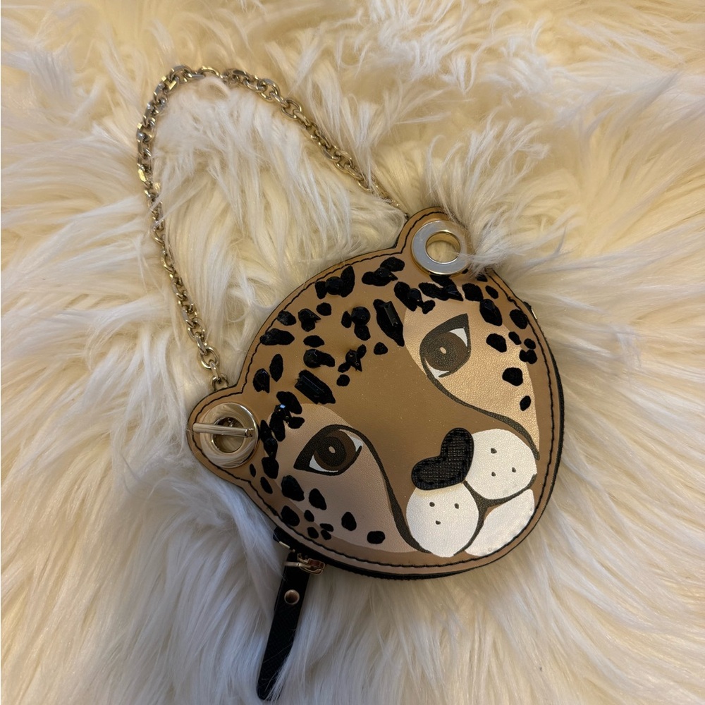 NWOT Kate Spade “Run Wild” Leopard Coin Pouch